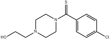 2-[4-(4-chlorobenzothioyl)-1-piperazinyl]ethanol Struktur