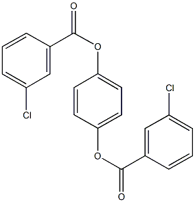 4-[(3-chlorobenzoyl)oxy]phenyl 3-chlorobenzoate Struktur