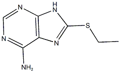 8-(ethylsulfanyl)-9H-purin-6-ylamine Struktur