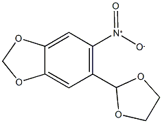 5-(1,3-dioxolan-2-yl)-6-nitro-1,3-benzodioxole Struktur