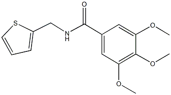 3,4,5-trimethoxy-N-(2-thienylmethyl)benzamide Struktur