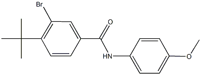 3-bromo-4-tert-butyl-N-(4-methoxyphenyl)benzamide Struktur