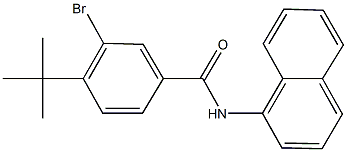 3-bromo-4-tert-butyl-N-(1-naphthyl)benzamide Struktur