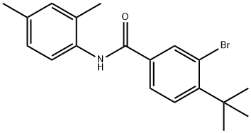 3-bromo-4-tert-butyl-N-(2,4-dimethylphenyl)benzamide Struktur