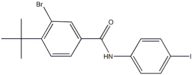 3-bromo-4-tert-butyl-N-(4-iodophenyl)benzamide Struktur