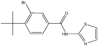 3-bromo-4-tert-butyl-N-(1,3-thiazol-2-yl)benzamide Struktur