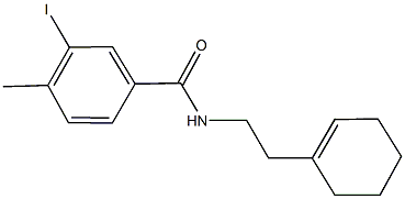 N-[2-(1-cyclohexen-1-yl)ethyl]-3-iodo-4-methylbenzamide Struktur