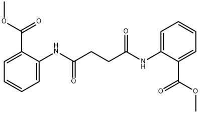 methyl 2-({4-[2-(methoxycarbonyl)anilino]-4-oxobutanoyl}amino)benzoate Struktur