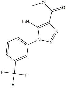 methyl 5-amino-1-[3-(trifluoromethyl)phenyl]-1H-1,2,3-triazole-4-carboxylate Struktur