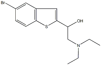 1-(5-bromo-1-benzothien-2-yl)-2-(diethylamino)ethanol Struktur