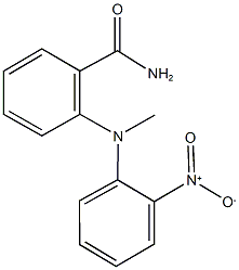 2-[2-nitro(methyl)anilino]benzamide Struktur