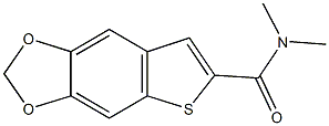 N,N-dimethylthieno[2,3-f][1,3]benzodioxole-6-carboxamide Struktur