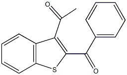 1-(2-benzoyl-1-benzothien-3-yl)ethanone Struktur