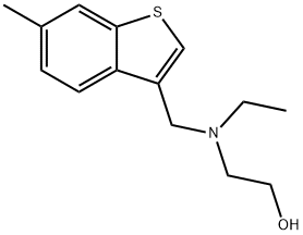 2-{ethyl[(6-methyl-1-benzothien-3-yl)methyl]amino}ethanol Struktur