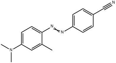 4-{[4-(dimethylamino)-2-methylphenyl]diazenyl}benzonitrile Struktur