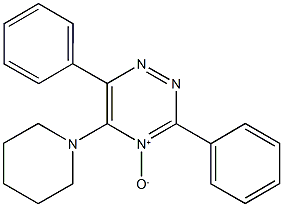 3,6-diphenyl-5-(1-piperidinyl)-1,2,4-triazine 4-oxide Struktur