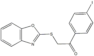 2-(1,3-benzoxazol-2-ylsulfanyl)-1-(4-iodophenyl)ethanone Struktur