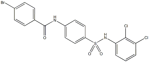 4-bromo-N-{4-[(2,3-dichloroanilino)sulfonyl]phenyl}benzamide Struktur