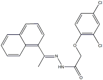 2-(2,4-dichlorophenoxy)-N'-[1-(1-naphthyl)ethylidene]acetohydrazide Struktur