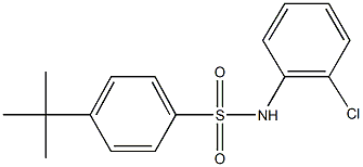 4-tert-butyl-N-(2-chlorophenyl)benzenesulfonamide Struktur