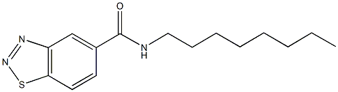 N-octyl-1,2,3-benzothiadiazole-5-carboxamide Struktur