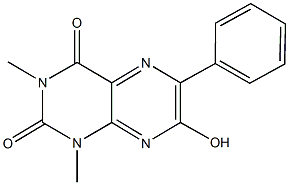 7-hydroxy-1,3-dimethyl-6-phenyl-2,4(1H,3H)-pteridinedione Struktur