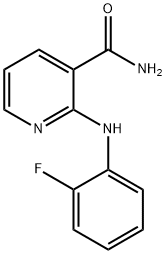 2-(2-fluoroanilino)nicotinamide Struktur