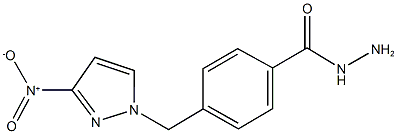 4-({3-nitro-1H-pyrazol-1-yl}methyl)benzohydrazide Struktur