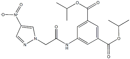 diisopropyl 5-[({4-nitro-1H-pyrazol-1-yl}acetyl)amino]isophthalate Struktur