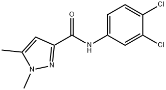 N-(3,4-dichlorophenyl)-1,5-dimethyl-1H-pyrazole-3-carboxamide Struktur