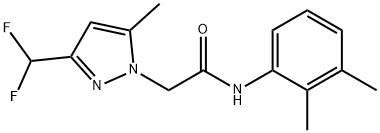 2-[3-(difluoromethyl)-5-methyl-1H-pyrazol-1-yl]-N-(2,3-dimethylphenyl)acetamide Struktur