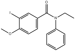 N-ethyl-3-iodo-4-methoxy-N-phenylbenzamide Struktur