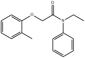 N-ethyl-2-(2-methylphenoxy)-N-phenylacetamide Struktur