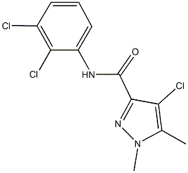 4-chloro-N-(2,3-dichlorophenyl)-1,5-dimethyl-1H-pyrazole-3-carboxamide Struktur