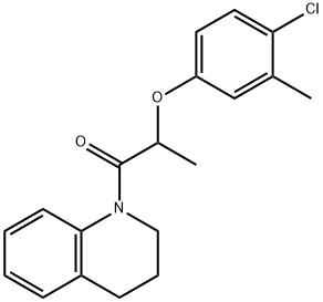 4-chloro-3-methylphenyl 2-(3,4-dihydro-1(2H)-quinolinyl)-1-methyl-2-oxoethyl ether Struktur