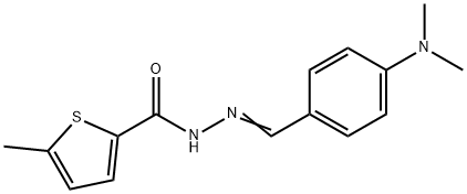 N'-[4-(dimethylamino)benzylidene]-5-methyl-2-thiophenecarbohydrazide Struktur