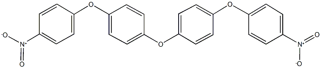 1-nitro-4-{4-[4-(4-nitrophenoxy)phenoxy]phenoxy}benzene Struktur