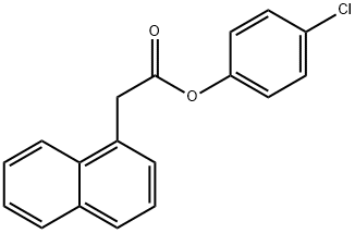 4-chlorophenyl 1-naphthylacetate Struktur