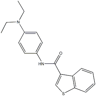 N-[4-(diethylamino)phenyl]-1-benzothiophene-3-carboxamide Struktur