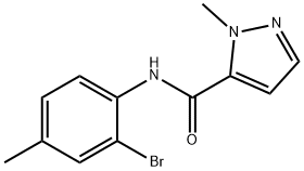 N-(2-bromo-4-methylphenyl)-1-methyl-1H-pyrazole-5-carboxamide Struktur