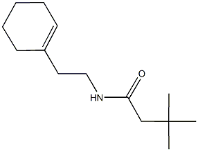 N-[2-(1-cyclohexen-1-yl)ethyl]-3,3-dimethylbutanamide Struktur