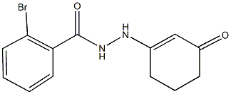 2-bromo-N'-(3-oxo-1-cyclohexen-1-yl)benzohydrazide Struktur