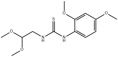 N-(2,2-dimethoxyethyl)-N'-(2,4-dimethoxyphenyl)thiourea Struktur