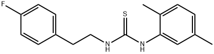 N-(2,5-dimethylphenyl)-N'-[2-(4-fluorophenyl)ethyl]thiourea Struktur