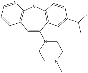 8-isopropyl-6-(4-methyl-1-piperazinyl)[1]benzothiepino[2,3-b]pyridine Struktur