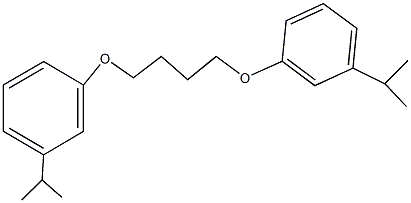 1-isopropyl-3-[4-(3-isopropylphenoxy)butoxy]benzene Struktur