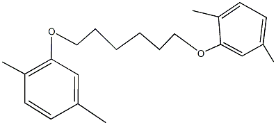 2-{[6-(2,5-dimethylphenoxy)hexyl]oxy}-1,4-dimethylbenzene Struktur