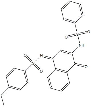 4-ethyl-N-(4-oxo-3-[(phenylsulfonyl)amino]-1(4H)-naphthalenylidene)benzenesulfonamide Struktur