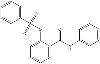 2-(anilinocarbonyl)phenyl benzenesulfonate Struktur