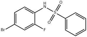 N-(4-bromo-2-fluorophenyl)benzenesulfonamide Struktur